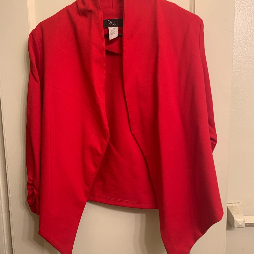 Red blazer brand: Noir pre owned